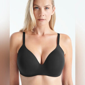 NWT Knix WingWoman Contour Bra Black Size 8+ Wireless Plunging Molded Foam Cups